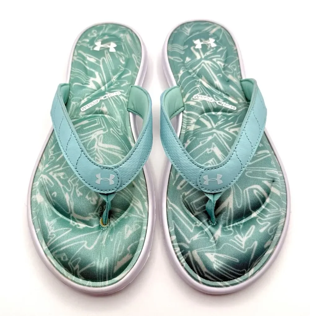 Under Armour Comfort Sandals Womens Sz 9 Marbella VII Thong Flip Flop VGC!